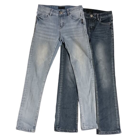 Silver Jeans co Girls Bundle light wash Sasha skinny & Tammy bootcut Both sz 10 - Picture 1 of 12